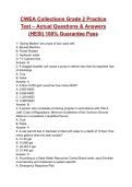 CWEA Collections Grade 2 Practice Test &ndash; &lpar;2026&rpar; Actual Questions & Answers &lpar;HESI&rpar; 100&percnt; Guarantee Pass