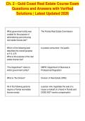 Ch&period; 2 - Gold Coast Real Estate Course Exam&NewLine;Questions and Answers with Verified&NewLine;Solutions &vert; Latest Updated 2026