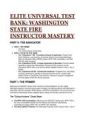 Washington State Fire Instructor Mastery Exam Prep &vert; NFPA 1020 & WAC 296-305 Elite Test Bank &lpar;2026&sol;2027 Edition&rpar;