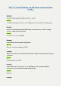 ISDS 351- Exam 1 Questions with 100&percnt; Correct Answers Latest Graded A&plus;