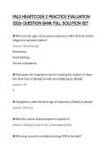 PALS HEARTCODE 2 PRACTICE EVALUATION&NewLine;2026 QUESTION BANK FULL SOLUTION SET