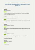 ISDS 351 Exam 2 Questions with 100&percnt; Correct Answers Latest Graded A&plus;
