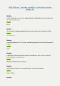 ISDS 351 Exam 2 Questions with 100&percnt; Correct Answers Latest Graded A&plus;