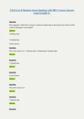 CSLB Law & Business Exam Questions with 100&percnt; Correct Answers Latest Graded A&plus;