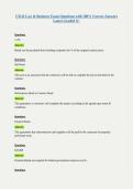 CSLB Law & Business Exam Questions with 100&percnt; Correct Answers Latest Graded A&plus;