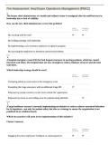Healthcare Operations Management Exam&colon; 65 Questions & Rationales