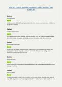 ISDS 351 Exam 2 Questions with 100&percnt; Correct Answers Latest Graded A&plus;