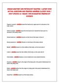 Human anatomy and PHysiology CHaPter 1 latest 2026&NewLine;aCtual Questions and verified ansWers &lpar;latest 2026 &sol;&NewLine;2027 uPdate&rpar; a&plus; grade 100&percnt; guarantee verified By&NewLine;exPerts
