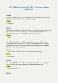 ISDS 351 Exam Questions with 100&percnt; Correct Answers Latest Graded A&plus;