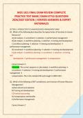 MOS 1021 FINAL EXAM REVIEW COMPLETE  &NewLine;PRACTICE TEST BANK&vert; EXAM-STYLE QUESTIONS &NewLine;2026&sol;2027 EDITION &vert; VERIFIED ANSWERS & EXPERT &NewLine;RATIONALES