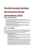 2026&sol;2027 New Brunswick Nursing Jurisprudence Exam &lpar;CNNB&rpar; &vert; 65&plus;  S-Tier Q&A Test Bank & Master Blueprint