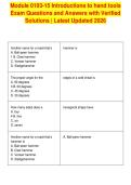 Module 0103-15 Introductions to hand tools&NewLine;Exam Questions and Answers with Verified&NewLine;Solutions &vert; Latest Updated 2026