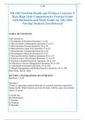 NR-228 Nutrition Health and Wellness Courtney U &NewLine;Russ High Yield Comprehensive Practice Exam &NewLine;with Rationales and Study Guide for July 2026 &NewLine;Nursing Students Just Released