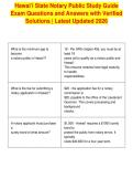 Hawai&rsquo;i State Notary Public Study Guide&NewLine;Exam Questions and Answers with Verified&NewLine;Solutions &vert; Latest Updated 2026