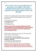 FLETC UPTP ACTUAL EXAM 4 PREP 2026 ALL&NewLine;QUESTIONS AND CORRECT DETAILED&NewLine;ANSWERS WITH RATIOANALES ALREADY A&NewLine;GRADED WITH EXPERT FEEDBACK &vert;NEW AND&NewLine;REVISED&NewLine;