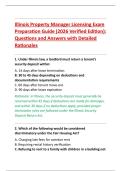 Illinois Property Manager Licensing Exam &NewLine;Preparation Guide &lpar;2026 Verified Edition&rpar;&colon; &NewLine;Questions and Answers with Detailed &NewLine;Rationales 