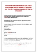 ATI CApsTone pre-AssessmenT QuIz 2026 ACTuAl&NewLine;QuesTIons And verIfIed AnsWers &lpar;lATesT 2026 &sol;&NewLine;2027 updATe&rpar; A&plus; GrAde 100&percnt; GuArAnTee verIfIed&NewLine;By experTs 