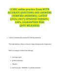 LCADC online practice Exam WITH ACCURATE QUESTIONS AND ANSWERS &lpar;VERIFIED ANSWERS&rpar; &vert; LATEST &lpar;2026&sol;2027&rpar; UPDATED VERSION &vert; 100&percnt; GUARANTEED PASS &lbrace;JUST RELEASED&rcub;