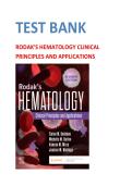 Test Bank for Rodak's Hematology Clinical Principles and Applications 7th Edition by Elaine M&period; Keohane&comma; Michelle Montgomery Preston&vert; 9780323549639&vert; All Chapters 1-43&vert; LATEST