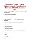 EMT MyBrady Chapter 1&colon; PreTest &lpar;MyBrady Pearson&rpar; &ndash; &lpar;2026&rpar; Actual Questions & Answers &lpar;EMT&rpar; 100&percnt; Guarantee Pass