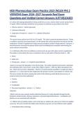 HESI Pharmacology Exam Practice 2026 &lpar;NCLEX PN&rpar; 2 Versions &vert; Exam 2026&ndash;2027 Accurate Real Exam Questions and Verified Correct Answers &vert; JUST RELEASED
