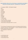 NIHSS CERTIFICATION ACTUAL EXAM 2026 ALL QUESTIONS AND CORRECT&NewLine;DETAILED ANSWERS &vert;ALREADY A GRADED &vert;NEW AND REVISED