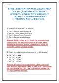 EVITP CERTIFICATION ACTUAL EXAM PREP&NewLine;2026 ALL QUESTIONS AND CORRECT&NewLine;DETAILED ANSWERS WITH RATIONALES&NewLine;ALREADY A GRADED WITH EXPERT&NewLine;FEEDBACK &vert;NEW AND REVISED