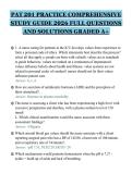 PAT 201 PRACTICE COMPREHENSIVE&NewLine;STUDY GUIDE 2026 FULL QUESTIONS&NewLine;AND SOLUTIONS GRADED A&plus;