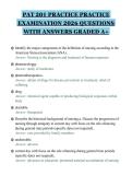 PAT 201 PRACTICE PRACTICE&NewLine;EXAMINATION 2026 QUESTIONS&NewLine;WITH ANSWERS GRADED A&plus;