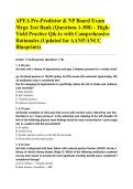 APEA Pre-Predictor & NP Board Exam Mega Test Bank &lpar;Questions 1-300&rpar; &ndash; High-Yield Practice Q&As with Comprehensive Rationales &lpar;Updated for AANP&sol;ANCC Blueprints&rpar;&NewLine;