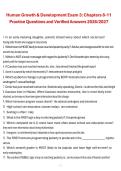 Human Growth & Development&colon; Exam &num;3&comma; Chapters 8&ndash;11 Practice Questions and Verified Answers &lpar;2026&sol;2027&rpar; &ndash; Complete Exam Preparation Material