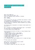 SSM EXAMS QUESTIONS AND ANSWERS