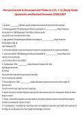 Human Growth & Development &ndash; Midterm &lpar;Chapters 1&ndash;5&rpar; &ndash; 2026&sol;2027 &ndash; Study Guide Questions with Revised Answers