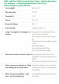 WGU Nutrition D440 Complete Study Guide - Verified Questions and Answers - A&plus; Guaranteed Success Exam Prep - Comprehensive Course Review