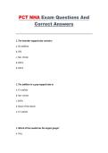 NHA Patient Care Technician &lpar;PCT&rpar; Exam &ndash; Complete Practice Questions and Answers