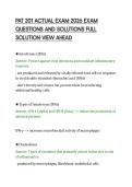 PAT 201 ACTUAL EXAM 2026 EXAM&NewLine;QUESTIONS AND SOLUTIONS FULL&NewLine;SOLUTION VIEW AHEAD