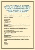 SNSA 7&period;1 E-LEARNING ACTUAL EXAM&NewLine;PREP 2026 ALL QUESTIONS AND CORRECT&NewLine;DETAILED ANSWERS WITH RATIONALES&NewLine;ALREADY A GRADED WITH EXPERT&NewLine;FEEDBACK &vert;NEW AND REVISED