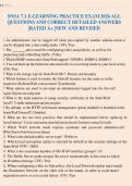 SNSA 7&period;1 E-LEARNING PRACTICE EXAM 2026 ALL&NewLine;QUESTIONS AND CORRECT DETAILED ANSWERS&NewLine;&vert;RATED A&plus; &vert;NEW AND REVISED&NewLine;