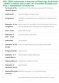WGU D203 Fundamentals of Anatomy and Physiology Study Guide - Verified Questions and Answers - A&plus; Guaranteed Success Exam Prep - Comprehensive Course Review