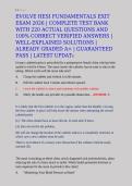 EVOLVE HESI Fundamentals Exit Exam 2026 &vert; Complete Test Bank with 220 Questions and Verified Answers with Well-Explained Rationales &vert; A&plus; Graded &vert; Latest Update&NewLine;