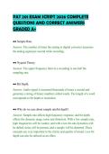 PAT 201 EXAM SCRIPT 2026 COMPLETE&NewLine;QUESTIONS AND CORRECT ANSWERS&NewLine;GRADED A&plus;