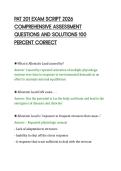 PAT 201 EXAM SCRIPT 2026&NewLine;COMPREHENSIVE ASSESSMENT&NewLine;QUESTIONS AND SOLUTIONS 100&NewLine;PERCENT CORRECT