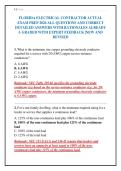 FLORIDA ELECTRICAL CONTRACTOR ACTUAL&NewLine;EXAM PREP 2026 ALL QUESTIONS AND CORRECT&NewLine;DETAILED ANSWERS WITH RATIONALES ALREADY&NewLine;A GRADED WITH EXPERT FEEDBACK &vert;NEW AND&NewLine;REVISED&NewLine;
