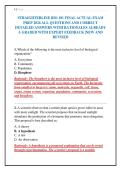 STRAIGHTERLINE BIO 101 FINAL ACTUAL EXAM&NewLine;PREP 2026 ALL QUESTIONS AND CORRECT&NewLine;DETAILED ANSWERS WITH RATIONALES ALREADY&NewLine;A GRADED WITH EXPERT FEEDBACK &vert;NEW AND&NewLine;REVISED&NewLine;