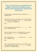 IICRC UFT EXAM 2026 ALL QUESTIONS AND&NewLine;CORRECT DETAILED ANSWERS RATED A&plus;&NewLine;&vert;HIGHLY RECOMMENDED BY EXPERTS &vert;NEW&NewLine;AND REVISED&NewLine;