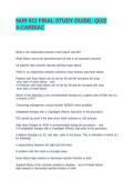 NUR 611 FINAL STUDY GUIDE&colon; QUIZ 4-CARDIAC&NewLine;&NewLine;