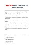 OSAT 205 Early Childhood Education Exam Questions and Answers
