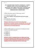ACI CONCRETE FIELD TESTING TECHNICIAN&mdash;GRADE I&NewLine;CERTIFICATION ACTUAL EXAM PREP 2026 ALL&NewLine;QUESTIONS AND CORRECT DETAILED ANSWERS WITH&NewLine;RATIONALES ALREADY A GRADED WITH EXPERT&NewLine;FEEDBACK &vert;NEW AND REVISED