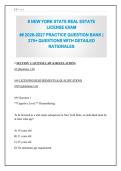 New York State Real Estate License Exam Practice Question Bank 2026-2027 &vert; 275&plus; Questions with Answers & Rationales