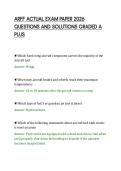 ARFF ACTUAL EXAM PAPER 2026 &NewLine;QUESTIONS AND SOLUTIONS GRADED A &NewLine;PLUS